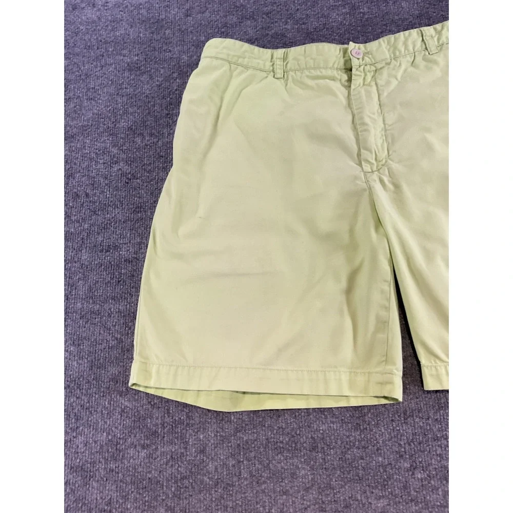 Vineyard Vines Club Shorts Men's 38 Lime Green Flat Front Chino Casual Preppy Sh